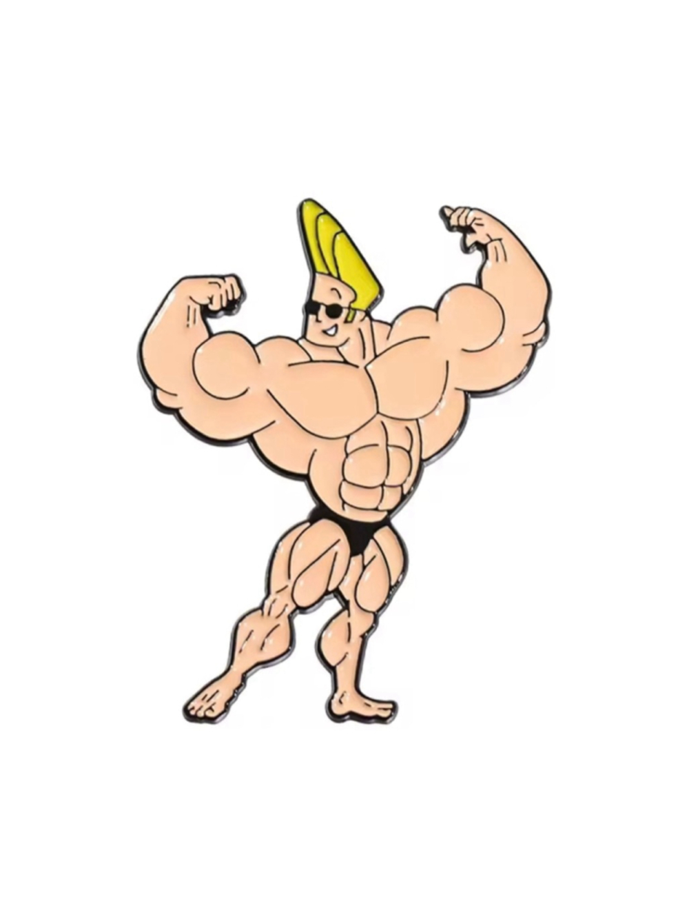 Johnny Bravo Classic Cartoon Enamel Pin